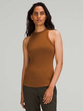 Lululemon Hold Tight Crewneck Tank Top Copper Brown NWT 14